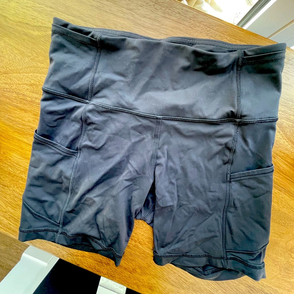 Lululemon Black Biker Shorts